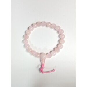 Rose Quartz Beaded Stretch Bracelet